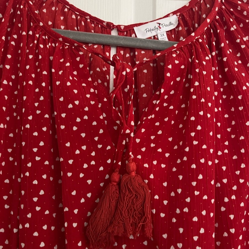Heart romper - lined - 3X (fits size 18/20)